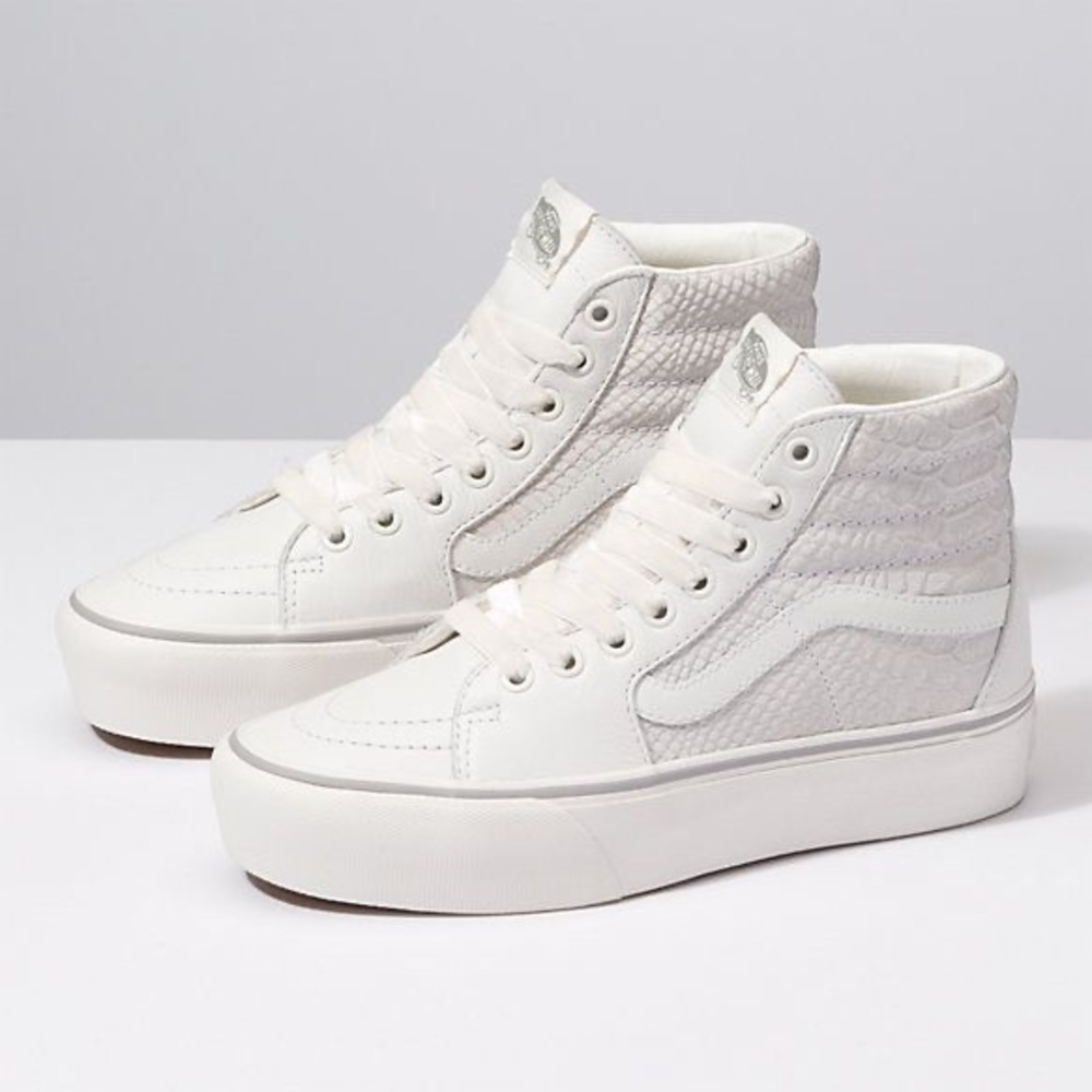 Leather High Platform Vans